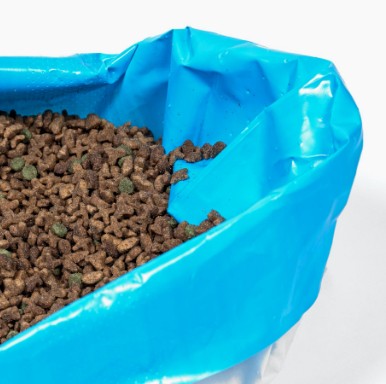 Animal Feed in tray with liner